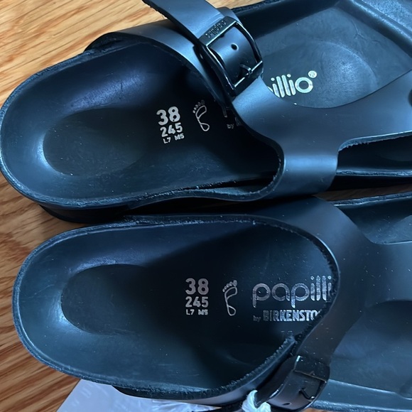 Birkenstock Gizeh PAP Flex Platform Leather Sandals Size 7 NWT - Picture 15 of 17